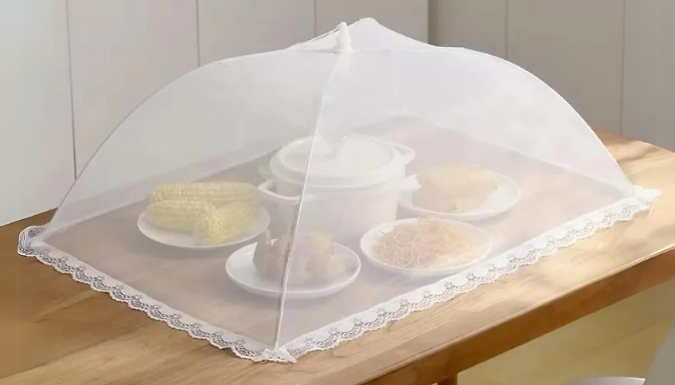 Foldable Pop-Up Mesh Food Cover - 3 Sizes