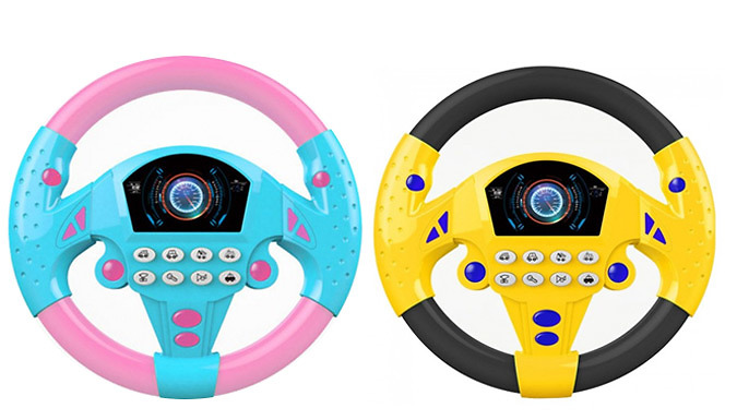 Musical Steering Wheel Toy - 2 Colours