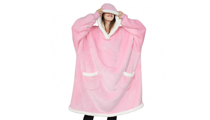 XXL Oversized Lazy Poncho Hoodie – 5 Colours Deal Price £24.99