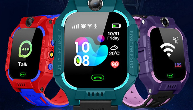 1 or 2 Kid's Anti-Lost Smart Watch - 3 Colours from Go Groopie IE