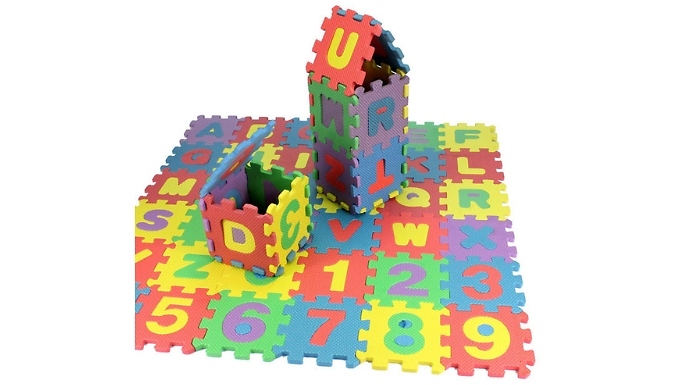 36-Piece Alphabet & Numbers Foam Jigsaw Play Set