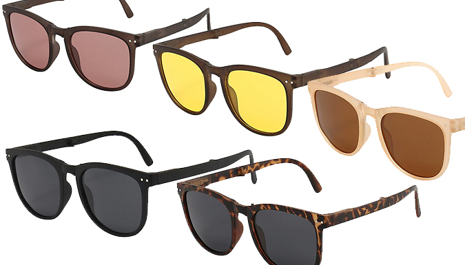 Foldable Women’s Sunglasses With Case – 5 Colours Deal Price £9.99