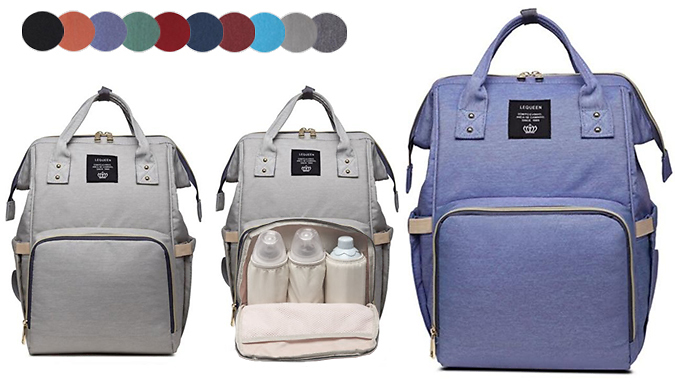 Shop in Store UK Multi-Functional Baby Changing Bag - 10 Colours
