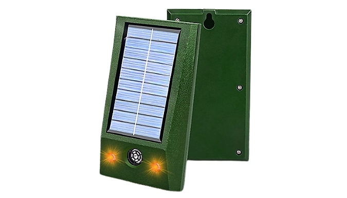 1, 2 or 4-Pack of Solar-Powered Ultrasonic Animal Repellents