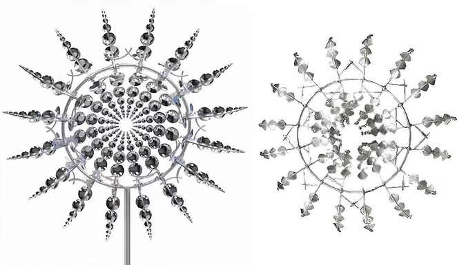 Metal Windmill Garden Decoration - 2 Designs