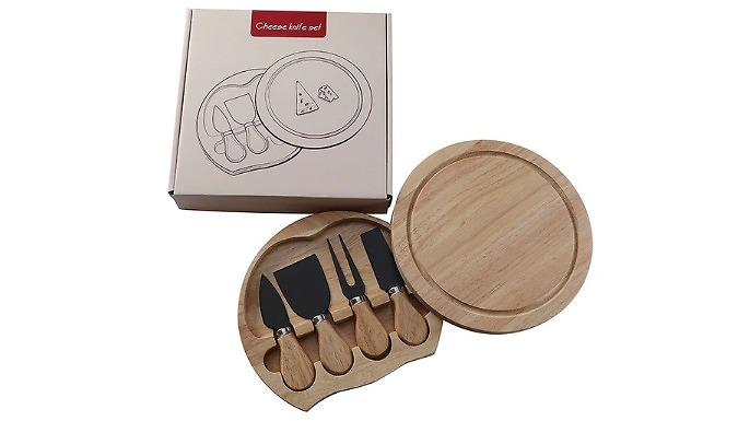 4-Piece Cheese Knife Gift Set - 3 Colours!