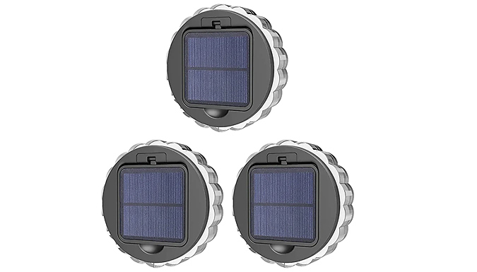 1, 2, or 4 Outdoor Solar Powered Porch and Deck Lights - 3 Colours