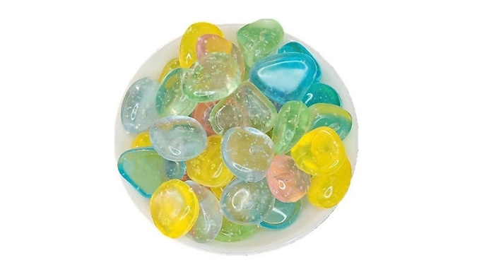 Glow In The Dark Aquarium Landscaping Stones - 10 Colours at Go Groopie IE