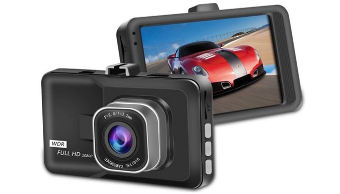 CrashCapture HD Touch Screen Dash Cam - Optional Micro-SD Card