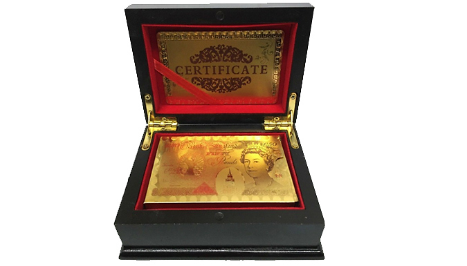 Gold-Plated Playing Cards With Presentation Box - 2 Styles