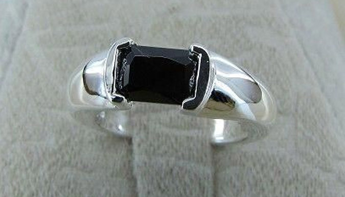 Black Jewel Statement Ring