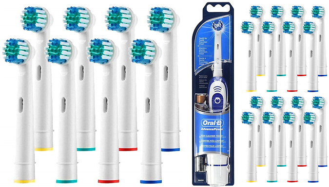 Braun Oral-B Electric Toothbrush & 12 Compatible Replacement Heads