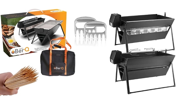Asado Uber-Q Portable BBQ with Rotisserie - 3 Options