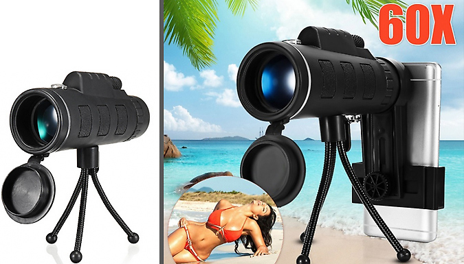 Waterproof Smartphone Telescopic Lens with Tripod at Go Groopie