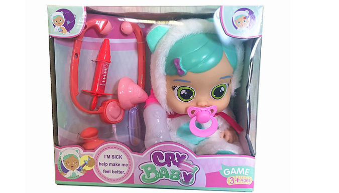 Kids' Real-Tears Baby Doll Toy - 2 Colours