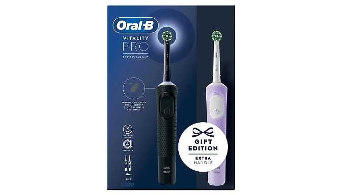 Oral-B Vitality Pro Electric Toothbrush - with Extra Handle!
