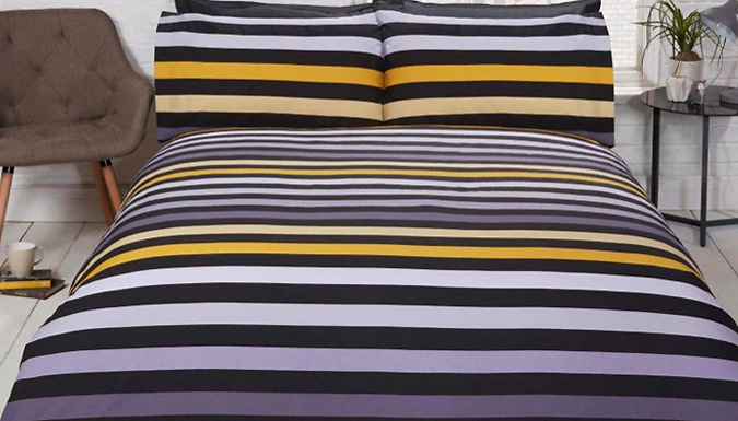 3D-Effect Reversible Duvet Set - 2 Designs & 3 Sizes