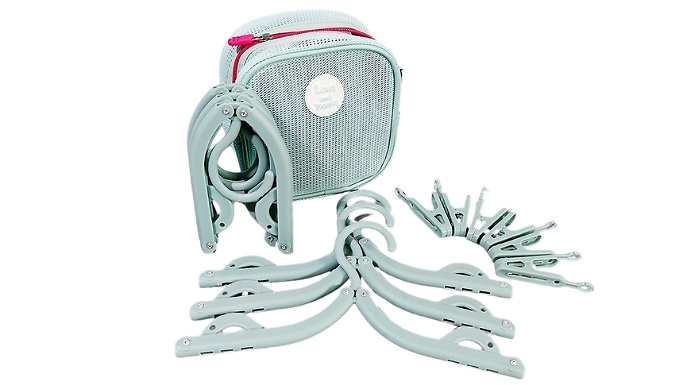 Travel Folding Clothes Hanger Set - 3 Colours
