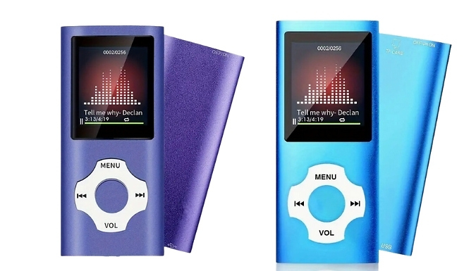 MP4 Music Player with 32GB Memory Card - 6 Colours