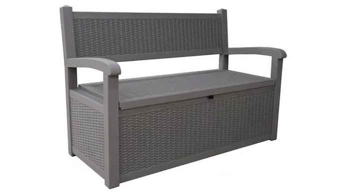 2-in-1 Weather-Resistant Storage Bench