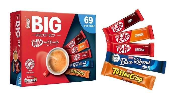 The Big Nestlé Biscuit Box - 69 Chocolate Bars