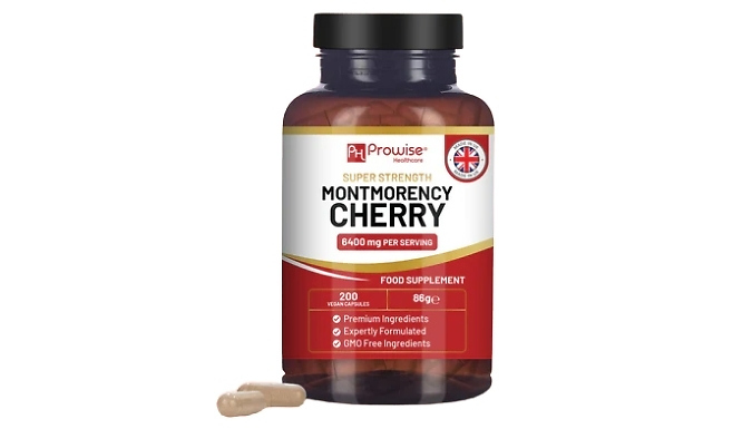 Sleep Enhancing & Gout Relief Montmorency Cherry Capsules! - 6400mg