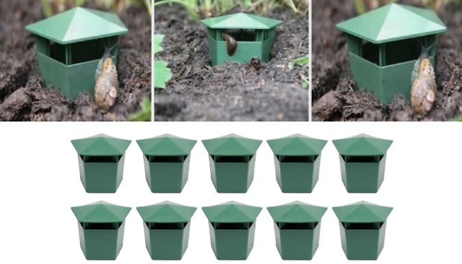 10-Pack of Beer Slug & Snail Traps