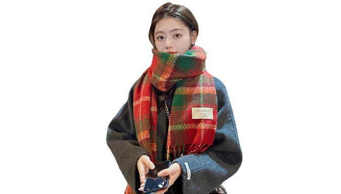 Thick Versatile Plaid Winter Scarf - 13 Colours