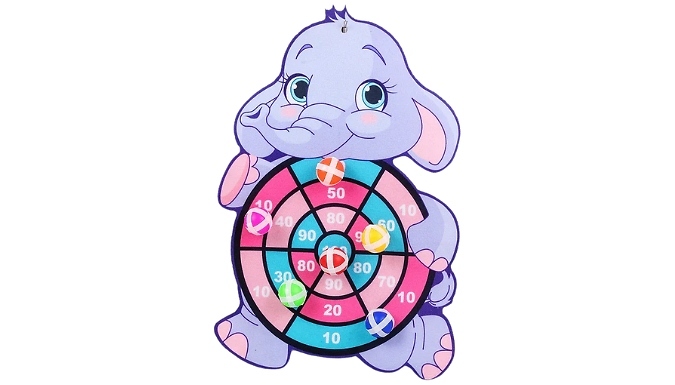 Kids Sticky Ball Dart Board Game - 3 Designs