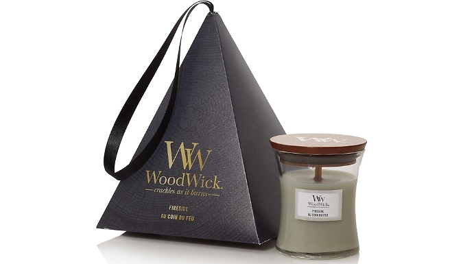 WoodWick Fireside Hour Glass Candle