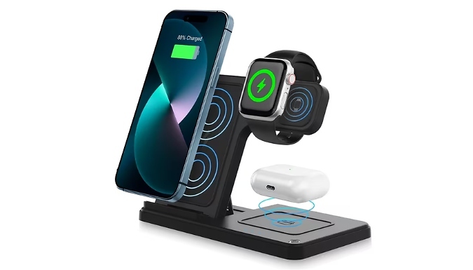 3-In-1 Foldable Wireless Charger - 2 Colours!