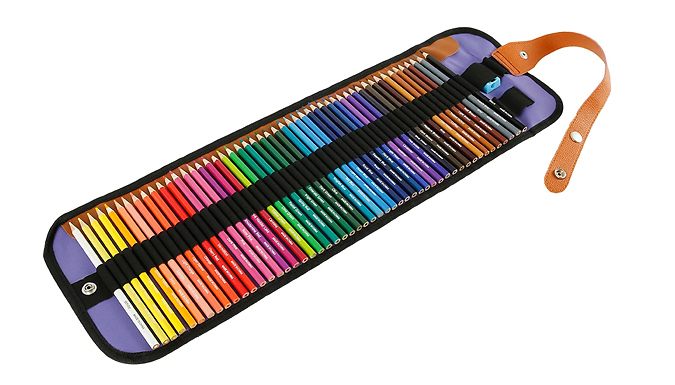 50-Pack Assorted Colour Pencil Set & Case
