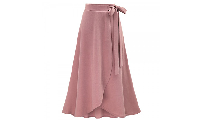 High Waist Pleated Skirt - 3 Colours & 7 Sizes