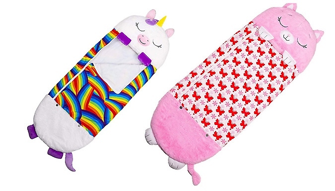 Kids Portable Plush Creature Sleeping Bag - 8 Designs & 3 Sizes from Go Groopie IE