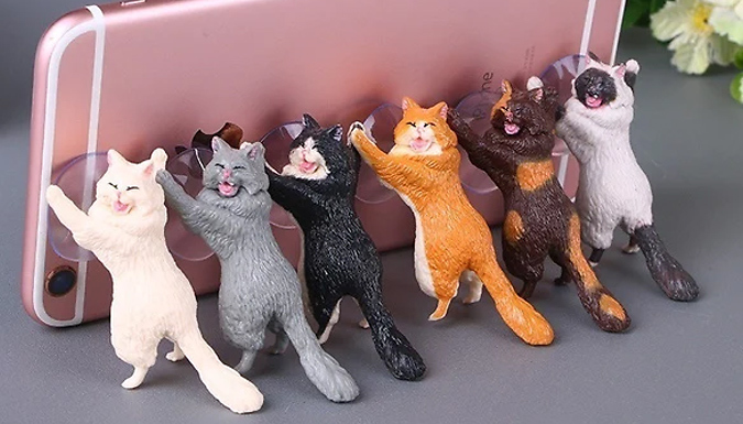 6-Pack Cat Mobile Phone Stand