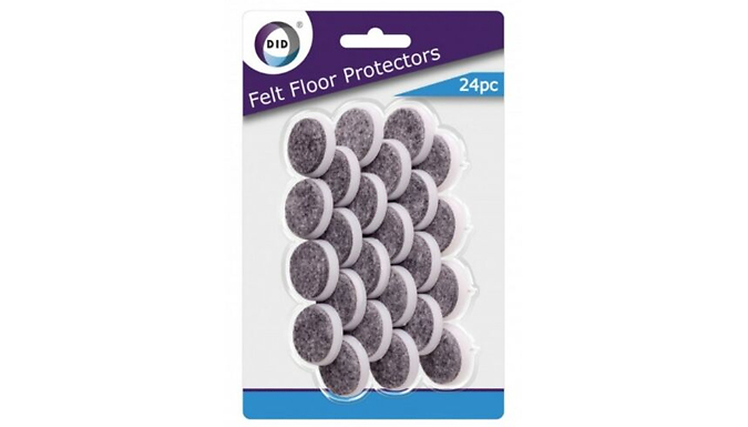 24-Pack of Nail-In Felt Floor Furniture Protectors