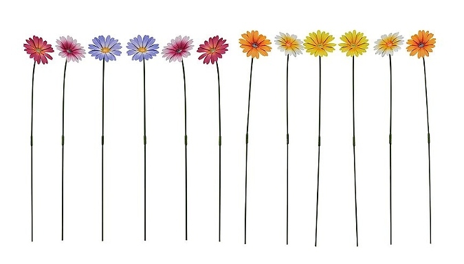 6 or 12 Pack Garden Gear Metal Daisy Stakes - 2 Colours