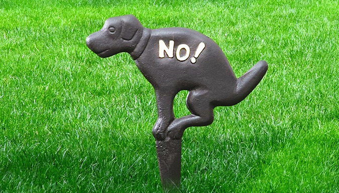 No Fouling Garden Lawn Sign