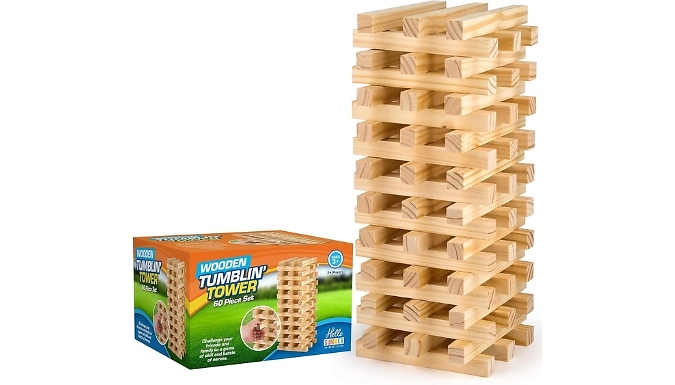 Giant Wooden Tumbling Tower Game