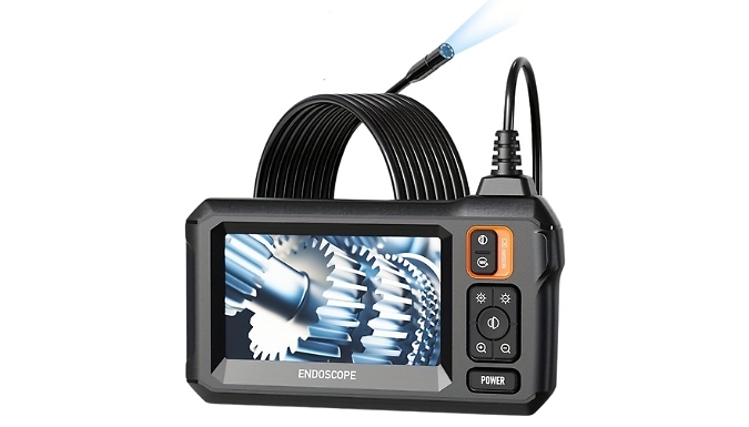 LCD Screen Single or Double-Lens Endoscope Camera with Light - 2 Sizes!