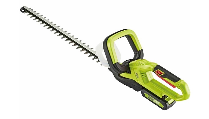 Garden Gear 20V Cordless Lithium-Ion Hedge Trimmer - With Optional Spare Battery