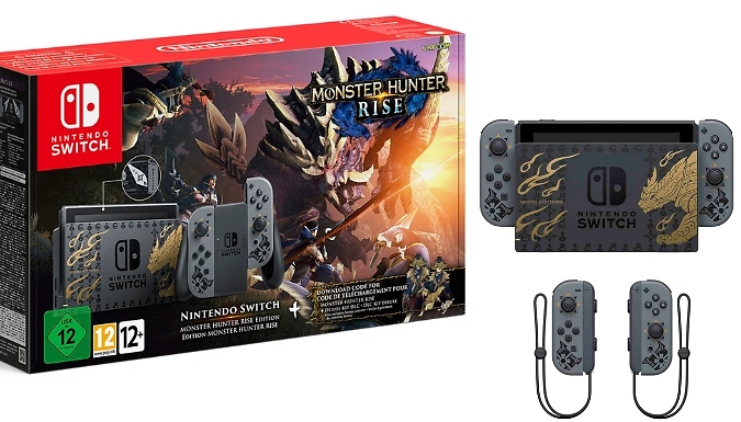 Nintendo Switch Monster Hunter Rise - Accessory Set, Controller & More