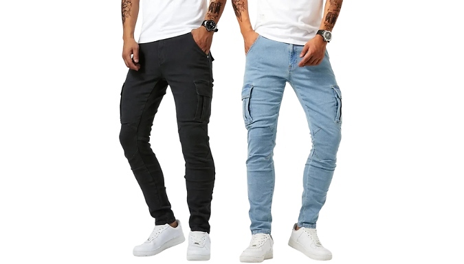 Men's Stretch Skinny Jeans - 2 Colours, 3 Sizes!