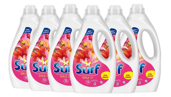 Surf Tropical Lily Laundry Washing Liquid Detergent - 2, 3, 4 or 6-Pack!