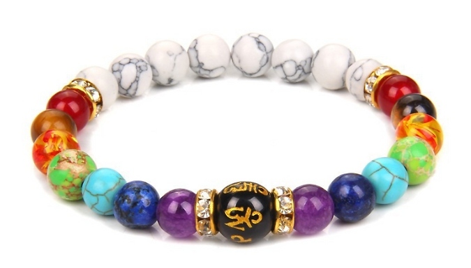 1 or 2 Double Chakra Bracelets - 6 Styles