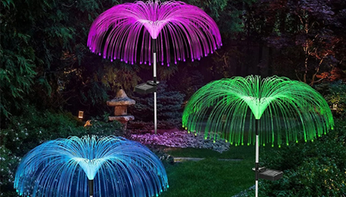 Fibre Optic Jellyfish Garden Solar Light