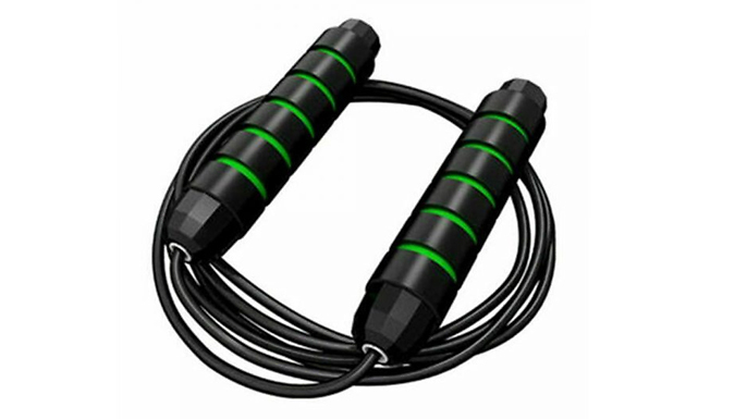 Adjustable Weighted Block-Bearing Skipping Rope - 4 Colours