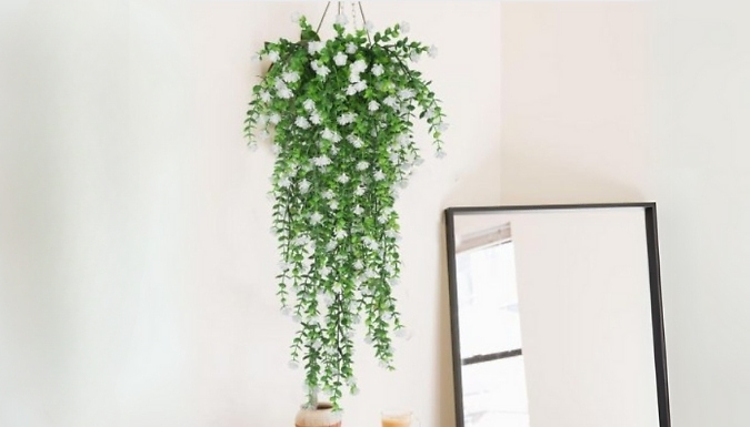 3 or 6-Pack of Artificial Hanging Plants - 6 Colours!