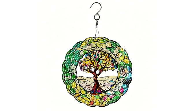 Tree of Life Mandala Metal Wind Spinner at Go Groopie IE
