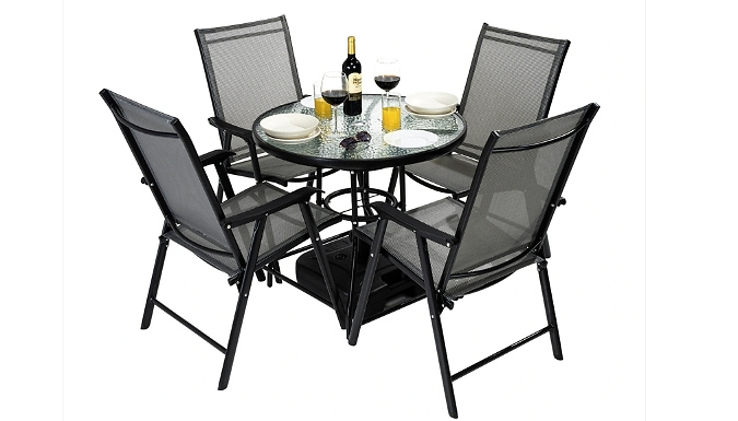 4-Seater Outdoor Bistro Dining Set